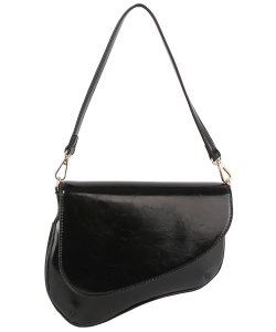 Fashion Saddle Crossbody Bag CHU029-Z BLACK